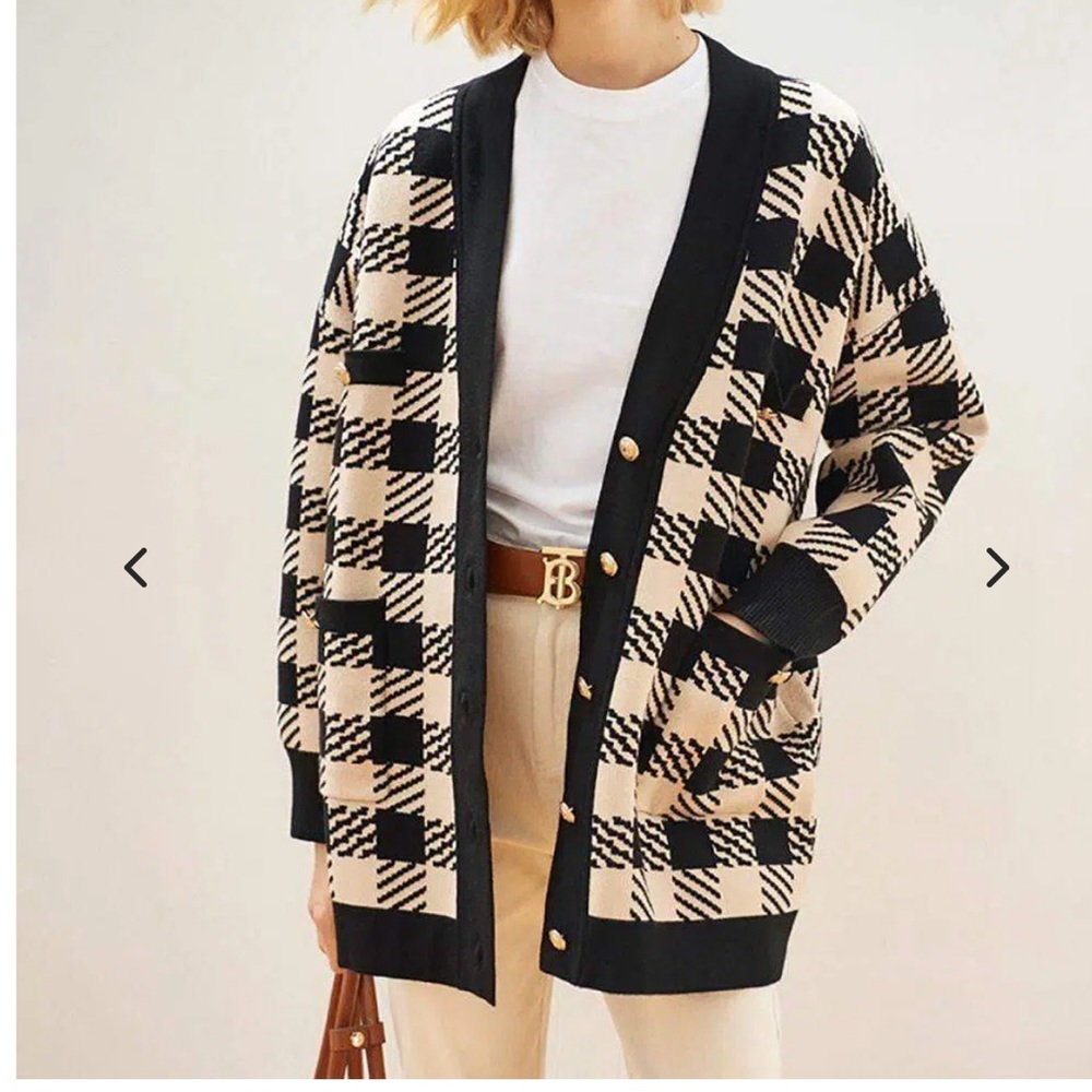 NWT SANDRO oversized knitted cardigan jacket Size 1